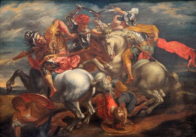 La batalla de Anghiari (La lucha por el estandarte) de Peter Paul Rubens